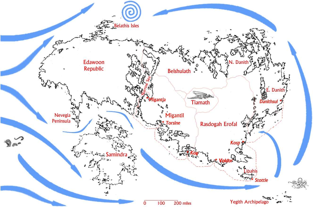 Link to map showing ocean currents and coastal shipping route.
