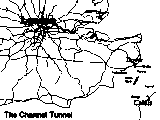 Channel tunnel map