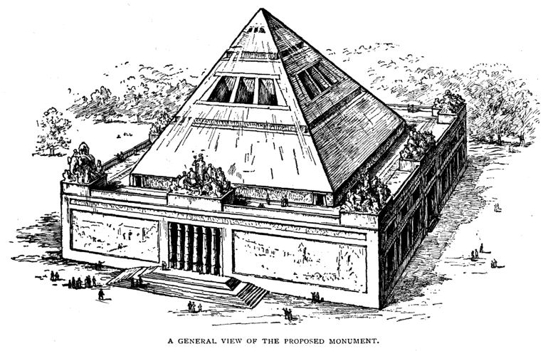 A general view of the proposed monument