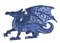 blue-grey dragon