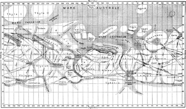 Map of Mars.