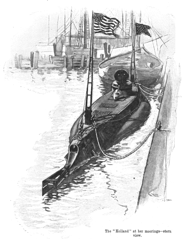 The 'Holland' at her moorings - stern view.